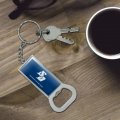 Graphics More University Of San Diego Primary Logo Keychain Rectangle Chrome Plated Metal Bottle Cap Opener