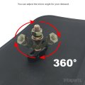 2 Pcs Kit 12-7 8 X 7-1 4 Convex Mirror With Stainless Steel Mounting Clamps Fit On Tractor Loader Rtv Utv