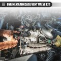 Motoforti Crankcase Vent Valve Breather Hose Kit Pcv Pressure Control For Audi A3 2006-2008 Plastic With No 06f129101p Black 1