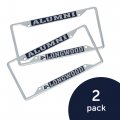 Longwood University Lancers License Plate Frame Officially Licensed Metal Car Tag Holder Alumni 2 Pack Standard Size 6 25 In By