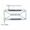 Longwood University Lancers License Plate Frame Officially Licensed Metal Car Tag Holder Alumni 2 Pack Standard Size 6 25 In By