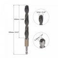 Uxcell High Speed Steel Hex Shank Twist Drill Bit 12mm Drilling Dia With 1 4 Inch 150mm Length