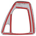 Xtremeamazing Car Gear Box Shift Control Panel Frame Cover With Knob Head Trim Cap Sticker Carbon Fiber Style