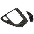 Xtremeamazing Car Gear Box Shift Control Panel Frame Cover With Knob Head Trim Cap Sticker Carbon Fiber Style 