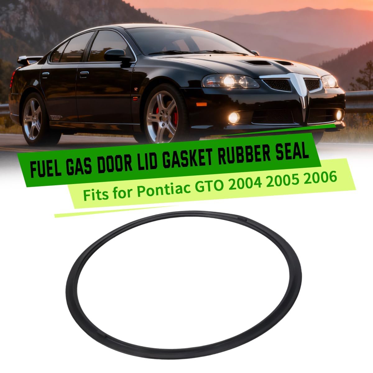 Fuel Gas Door Lid Gasket Rubber Seal For 2004 2005 2006 Pontiac Gto Fights Rust Leaks