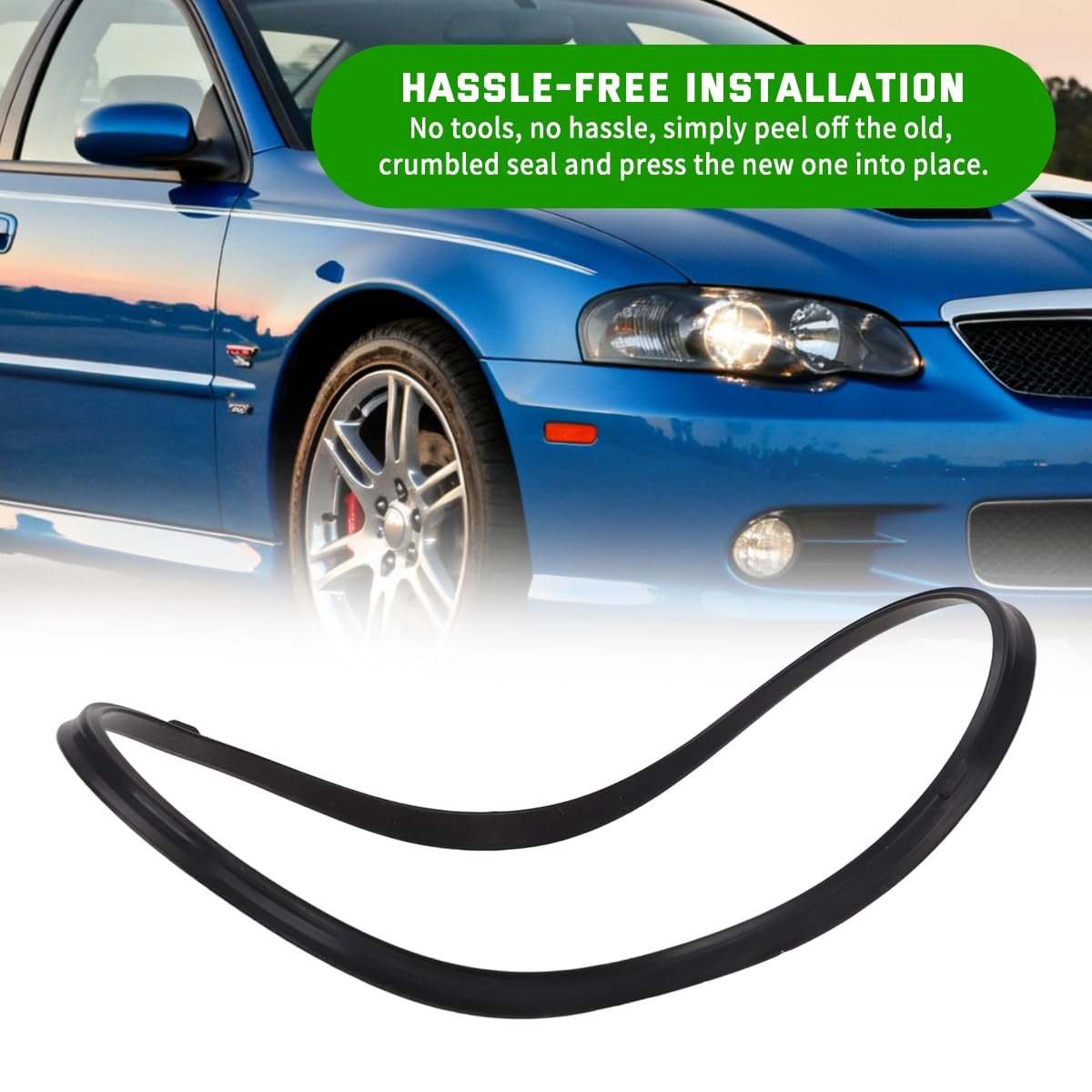 Fuel Gas Door Lid Gasket Rubber Seal For 2004 2005 2006 Pontiac Gto Fights Rust Leaks