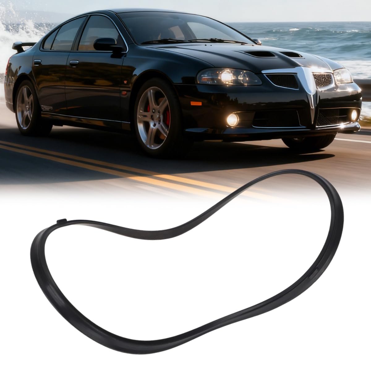 Fuel Gas Door Lid Gasket Rubber Seal For 2004 2005 2006 Pontiac Gto Fights Rust Leaks