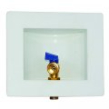 Eastman Steam Dryer Outlet Box 1 2 Inch Sweat X 3 4 Fht Connections Quarter Turn Ball Valve White 60270 