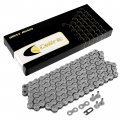 Caltric 520-pitch 120-links Non-oring Drive Chain Compatible For Atv Utv Quad Side X Motorcycle Dirtbike With Rivet And Clip On 