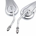 Hongk- Aluminum Mirrors Compatible With Sportster Low Glide Fxrs Fxrt Softail Chromed Custom B01c0sseaw