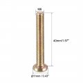 Uxcell M6x40mm Furniture Screw Hex Socket Machine Screws Zinc Plated Fasteners Bolts Full Thread Carbon Steel 20pcs