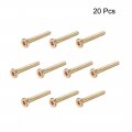 Uxcell M6x40mm Furniture Screw Hex Socket Machine Screws Zinc Plated Fasteners Bolts Full Thread Carbon Steel 20pcs
