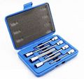 3 8 Sae Extra Long Hex Allen Bit Socket Set Includes Blow Molded Case 