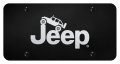 Au-tomotive Gold Officially Licensed Jeep Climbing Laser Etched License Plate