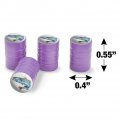 Speckled Trout Fishing Valve Stem Caps For Tire Rim Wheel Aluminum Purple