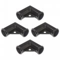 1 3 8 X Black Chain Link Fence Gate Corner Aluminum Elbow Pack Of 4 