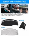 Autorder Custom Fit For Dashboard Cover Mat Dodge Charger 2011-2023 Accessories Flannel Nonslip Dash Sunshade Glare Uv Rays