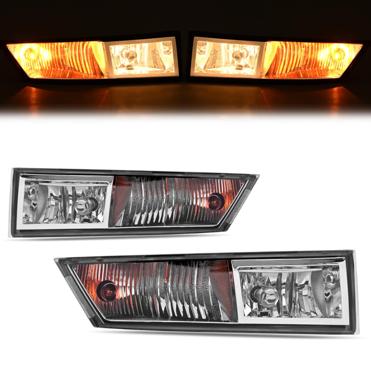 Fog Lights For 2007 2014 Cadillac Escalade Esv And 2013 Ext Halogen Clear Lens Bumper Lamps Driver Passenger Side Mo-4573