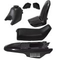 Plastic Mud Guard Body Fairing Seat Gas Tank Kit Black Replacement For Pw50 Py50