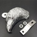 Chromed Eagle Head Horn Cover For 1992 And Up H D With Side Mount Cowbell All V Rod Motorcycles Chrome Finish