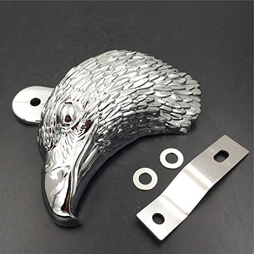 Chromed Eagle Head Horn Cover For 1992 And Up H D With Side Mount Cowbell All V Rod Motorcycles Chrome Finish