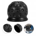 X Autohaux 2pcs Universal Trailer Hitch Ball Cover Waterproof Dustproof 50mm Id Black For Car Truck Rv Boat