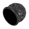X Autohaux 2pcs Universal Trailer Hitch Ball Cover Waterproof Dustproof 50mm Id Black For Car Truck Rv Boat