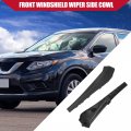 Hihaha 66895-4cl0a Front Left Right Windshield Wiper Side Cowl Extension Trim For Nissan Rogue 2014-2019 Durable Plastic 1 Set
