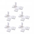 Uxcell 12mm 5p T-shape Led Strip Connector Quick Splitter For 5050 Rgbw 5 Conductor Lights 5pcs