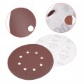 Uxcell 10pcs 7 Inch 8 Hole Hook And Loop Sanding Disc 320 Grit Flocking Sandpaper Random Orbital Sander Paper
