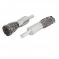 Aexit 6mmx15mm Stainless Abrasives Steel Pen Design Crimped Wire End Brushes Polishing Tools 4pcs Model 27as23qo598