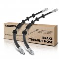 A-premium Front Driver And Passenger Brake Hydraulic Hose Compatible With Land Rover Models Lr2 2008 2009 2010 2011 2012 2013