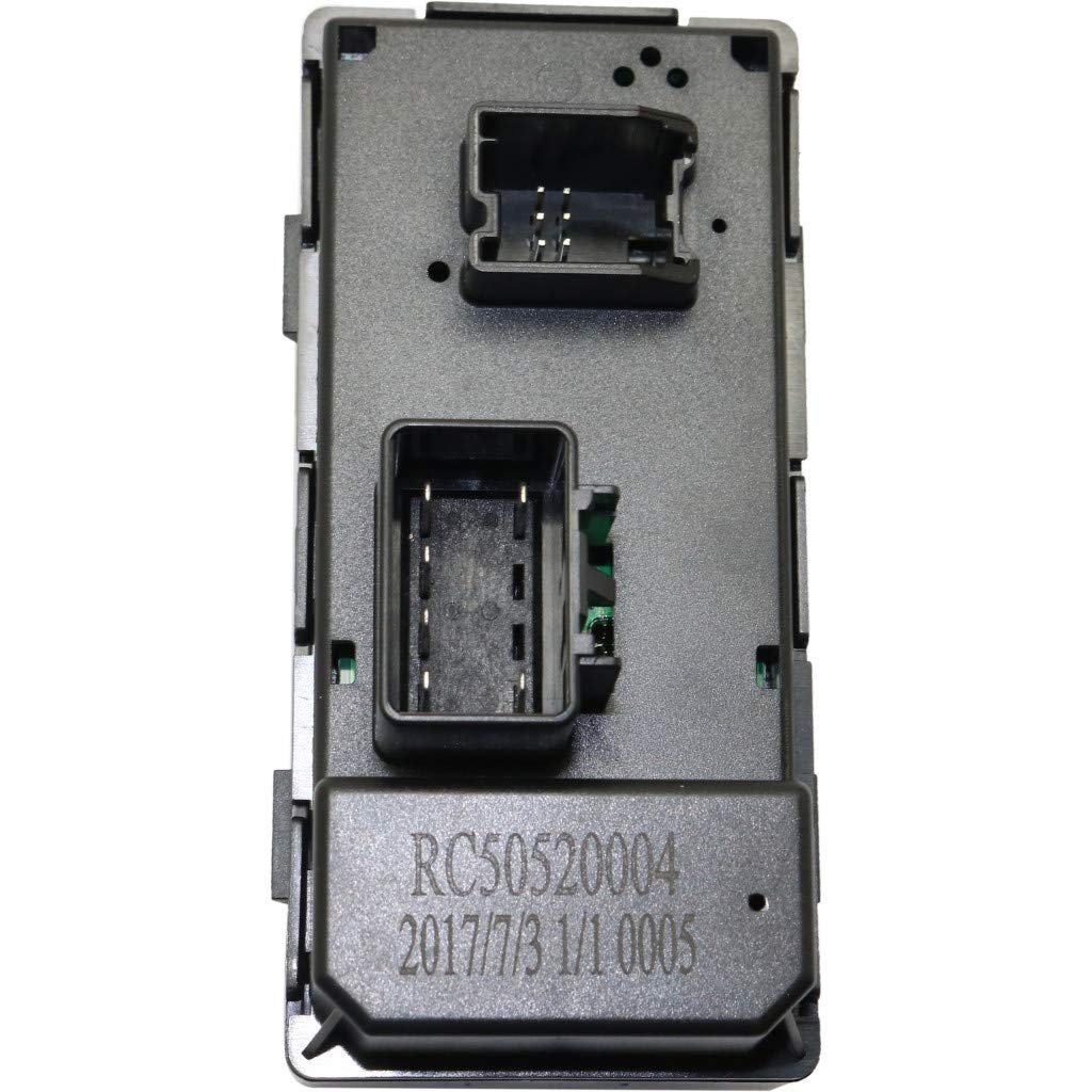 Chevy Traverse Window Switch 2009 2016 Driver Side Front Black 20945129 Power Push Button Door Mount Replacement Part