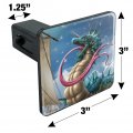 Leviathon Sea Serpent Ocean Dragon Monster Fantasy Tow Trailer Hitch Cover Plug Insert