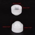 Uxcell Plastic Dome Bolt Nut Protection Cap Covers M5 8mm Hex Screw Cover White 100pcs