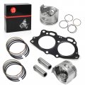 Oversize 0 5mm Top End Rebuild Kit Piston Ring Gasket For Ezgo 4 Cycle Gas Golf Cart 350cc Eh35c Mci Fuji Robin Engine