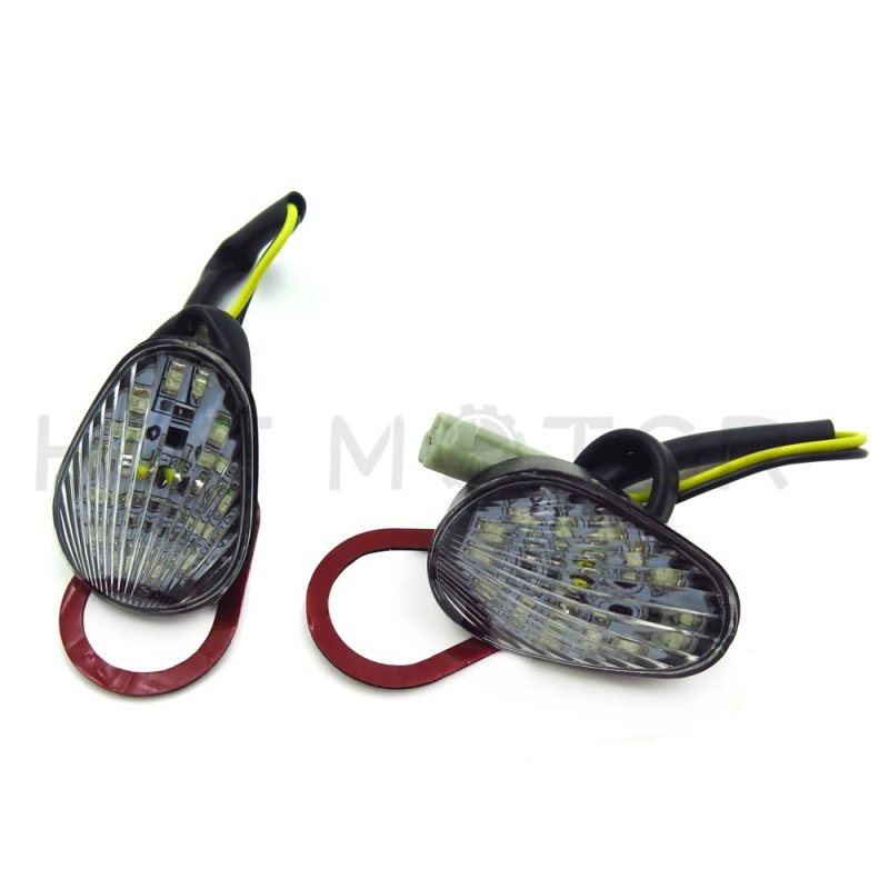 Httmt Mt224-008- Euro Led Flush Mount Turn Signal For 2006 2007 2008 Yzf R1 R6 R6s Clear