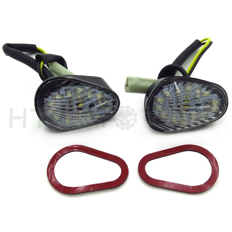 Httmt Mt224-008- Euro Led Flush Mount Turn Signal For 2006 2007 2008 Yzf R1 R6 R6s Clear