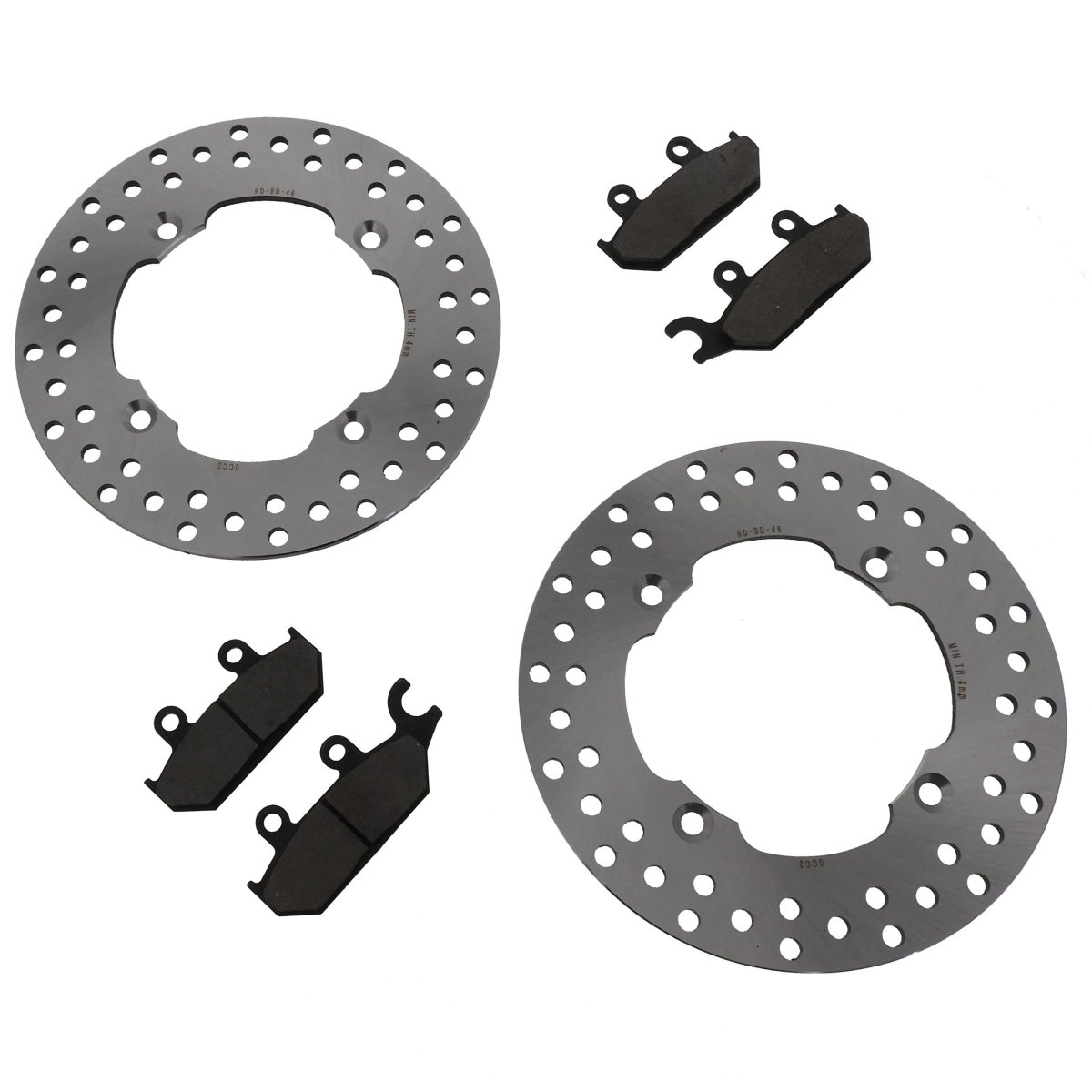 2015 2016 Can-am Commander Max 1000 4x4 Ltd Front Brake Rotors And Pads