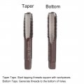 Metric Hand Tap M10 Thread 5 Pitch 3 Straight Flutes H2 Alloy Tool Steel Bottom Er Screw Tap Set Tapping Tools For Repairing 1