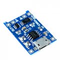 10pcs Tc4056a Replace Tp4056 Micro Usb 5v 1a 18650 Lithium Battery Charger Module With Dual Functions Led Indicator Power