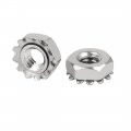 Uxcell 10 -24 304 Stainless Steel Female Thread Kep Hex Head Lock Nut 100pcs