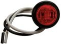 Blazer C534rk6 Led Red 3 4 Round Clearance And Side Marker Light With Chrome Flange Rubber Grommet 6 Pack