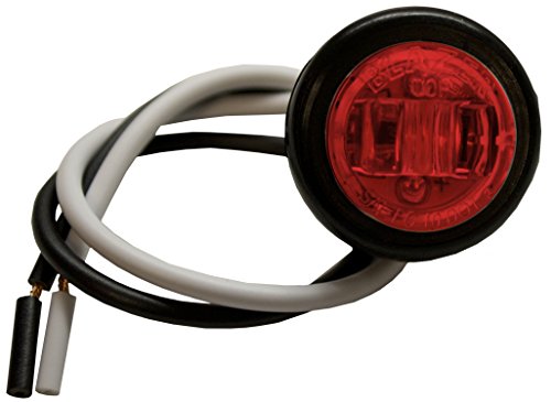 Blazer C534rk6 Led Red 3 4 Round Clearance And Side Marker Light With Chrome Flange Rubber Grommet 6 Pack
