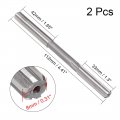 Uxcell Chucking Reamer 8mm H7 Hss Lathe Machine 6 Straight Flutes Round Shank Milling Cutting Tool Metric Reaming Drill Bit For