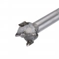 Uxcell Forstner Wood Boring Drill Bits 14mm 15mm Dia Hole Saw Carbide Alloy Steel Tip Round Shank Cutting For Hinge Plywood
