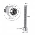 Uxcell 6-32x1-1 8 Hex Socket Head Cap Screw Bolts 304 Stainless Steel Polished 50pcs