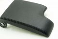 Fits 1999-2004 Bmw E46 Real Black Leather Console Lid Armrest Cover With Red Stitching Leather Part Only 