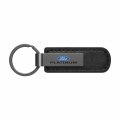 Ipick Image For Ford Platinum Gunmetal Black Metal Plate Pu Leather Strap Key Chain Keychain Official Licensed