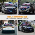 Xridonsen 2x 17 Inch Emergency Dash Police Lights Red Blue Light Bar 40 Led Interior Front Rear Windshield Strobe Safety